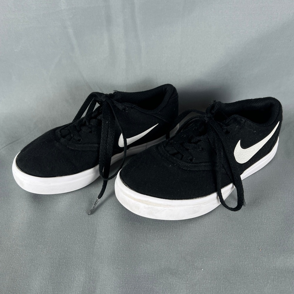 Nike SB Check Canvas 905371-003 Sneaker Unisex Kids 12 Black Skateboarding Shoes